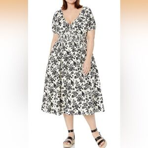 The Drop Daksha Smocked Zipper Dress